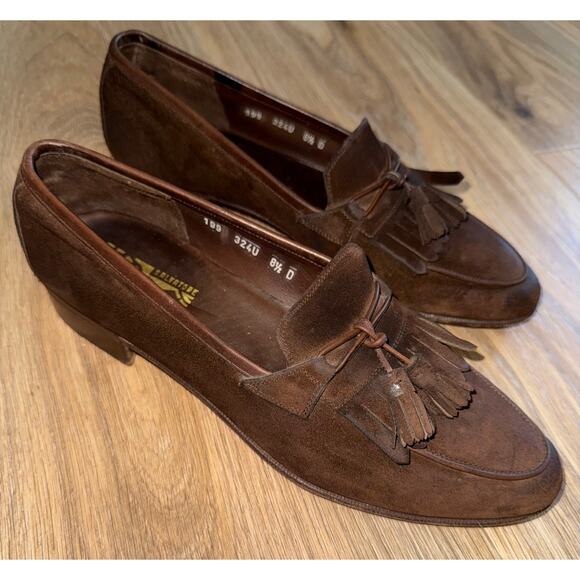 Ferragamo Men\'s Almond Toe Tassel Loafers - size 8.5 main image 6